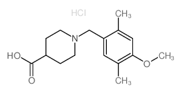 1-(4-Methoxy-2,5-dimethylbenzyl)piperidine-4-carboxylic acid hydrochloride Structure