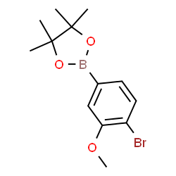 2-(4-Bromo-3-methoxyphenyl)-4,4,5,5-tetramethyl-1,3,2-dioxaborolane structure