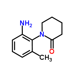 1-(2-氨基-6-甲基苯基)哌啶-2-酮结构式