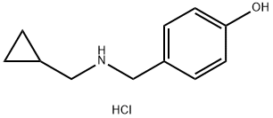 4-{[(Cyclopropylmethyl)amino]methyl}phenol Hydrochloride Structure