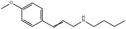 丁基[(2E)-3-(4-甲氧基苯基)丙-2-烯-1-基]胺结构式