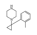 1-(1-O-TOLYLCYCLOPROPYL)PIPERAZINE Structure