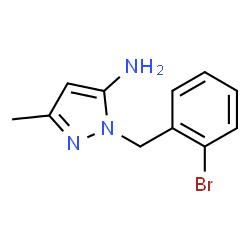 1-(2-Bromobenzyl)-3-methyl-1H-pyrazol-5-amine structure