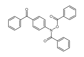 N-(benzoyloxy)-N-(4-benzoylphenyl)benzamide Structure