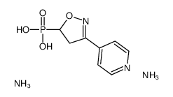 diazanium,dioxido-oxo-(3-pyridin-4-yl-4,5-dihydro-1,2-oxazol-5-yl)-λ5-phosphane Structure