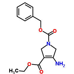 1-Benzyl 3-ethyl 4-amino-2,5-dihydro-1H-pyrrole-1,3-dicarboxylate Structure