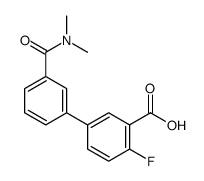 5-[3-(dimethylcarbamoyl)phenyl]-2-fluorobenzoic acid结构式