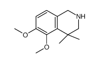 5,6-dimethoxy-4,4-dimethyl-1,2,3,4-tetrahydroisoquinoline structure