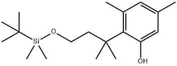 2-(4-((tert-Butyldimethylsilyl)oxy)-2-methylbutan-2-yl)-3,5-dimethylphenol structure