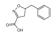 5-benzyl-4,5-dihydro-1,2-oxazole-3-carboxylic acid Structure