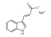 sodium,3-(1H-indol-3-yl)prop-2-enoate structure