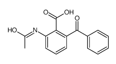 2-(Acetylamino)-6-benzoylbenzoic acid Structure