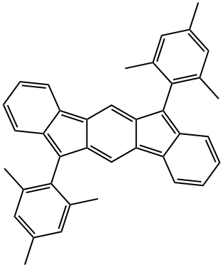 6,12-Bis(2,4,6-trimethylphenyl)indeno[1,2-b]fluorene 97% (HPLC)结构式