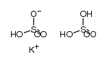 K(hydrogensulfate)(H2SO4)结构式