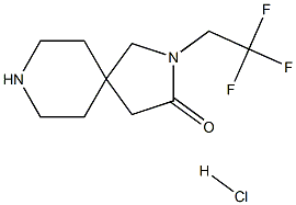 2-(2,2,2-Trifluoroethyl)-2,8-diazaspiro[4.5]decan-3-one hydrochloride structure