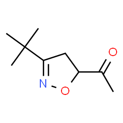 Ethanone, 1-[3-(1,1-dimethylethyl)-4,5-dihydro-5-isoxazolyl]- (9CI) Structure