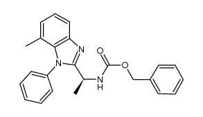 [(S)-1-(7-methyl-1-phenyl-1H-benzoimidazol-2-yl)ethyl]carbamic acid benzyl ester Structure