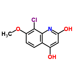 8-Chloro-4-hydroxy-7-methoxy-2(1H)-quinolinone Structure