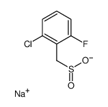 sodium,(2-chloro-6-fluorophenyl)methanesulfinate structure