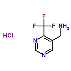 1-[4-(Trifluoromethyl)-5-pyrimidinyl]methanamine hydrochloride (1:1)结构式