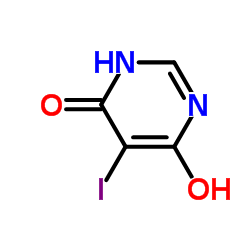 6-Hydroxy-5-iodo-4(1H)-pyrimidinone structure