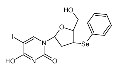 1-[(2R,4S,5R)-5-(hydroxymethyl)-4-phenylselanyloxolan-2-yl]-5-iodopyrimidine-2,4-dione结构式