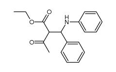 Ethyl α-acetyl-β-anilino-β-phenylpropionate Structure