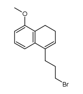 4-(3-bromo-n-propyl)-1,2-dihydro-8-methoxynaphthalene结构式