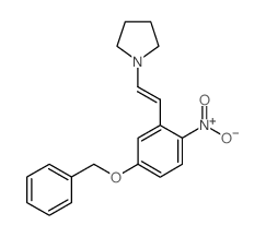 1-[2-(5-Benzyloxy-2-nitrophenyl)vinyl]pyrrolidine结构式