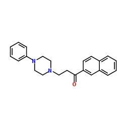 1-(2-Naphthyl)-3-(4-phenyl-1-piperazinyl)-1-propanone Structure