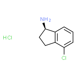 (R)-4-氯-2,3-二氢-1H-茚满-1-胺盐酸盐结构式