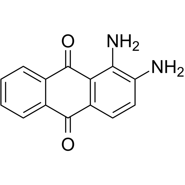 1,2-DIAMINOANTHRAQUINONE structure