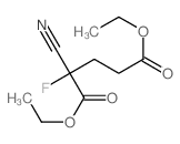 Pentanedioic acid, 2-cyano-2-fluoro-, 1,5-diethyl ester结构式