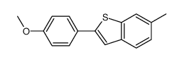 2-(4-methoxyphenyl)-6-methyl-1-benzothiophene结构式