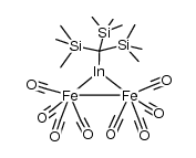 Fe2(CO)8(μ-InC(SiMe3)3) Structure