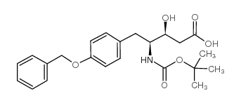 BOC-(3S,4S)-4-AMINO-3-HYDROXY-5-(4'-BENZOXYPHENYL)PENTANOIC ACID Structure