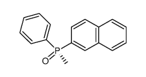 (SP*)-methyl-(2-naphthyl)phenylphosphine oxide结构式