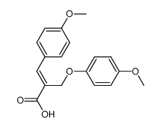 (E)-2-((4-methoxyphenoxy)methyl)-3-(4-methoxyphenyl)acrylic acid Structure