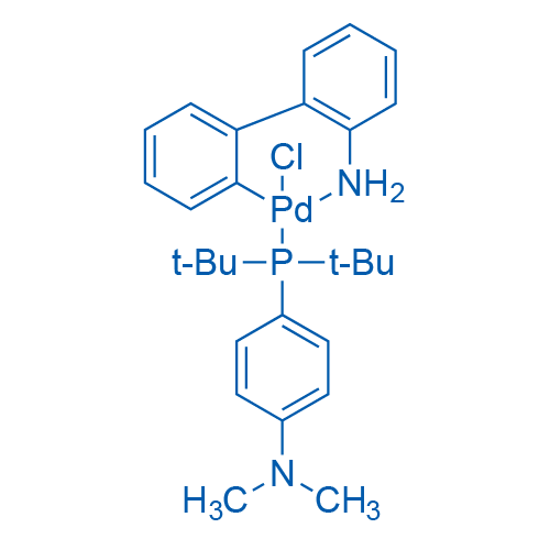 氯[4-(二叔丁基膦)-N,N-二甲基苯胺-2-(2′-氨基联苯)]钯(II)图片