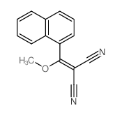 1-Naphthyl(methoxy) Propanedinitrile结构式