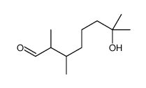 7-hydroxy-2,3,7-trimethyloctanal structure