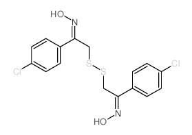 Acetophenone,2,2''-dithiobis[4'-chloro-, dioxime (8CI)结构式