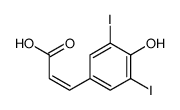 3,5-DIIODO-4-HYDROXYCINNAMIC ACID结构式