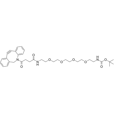 DBCO-PEG4-NH-Boc Structure