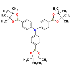 4-(Tetramethyl-1,3,2-dioxaborolan-2-yl)-N,N-bis-[4-(tetramethyl-1,3,2-dioxaborolan-2-yl)phenyl structure