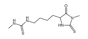 1-methyl-3-[4-(1-methyl-5-oxo-2-thioxo-imidazolidin-4-yl)-butyl]-thiourea Structure