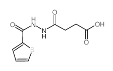 4-OXO-4-[2-(THIEN-2-YLCARBONYL)HYDRAZINO]BUTANOIC ACID结构式