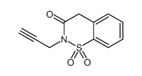 1,1-dioxo-2-prop-2-ynyl-4H-1λ6,2-benzothiazin-3-one Structure