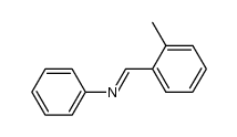 (E)-N-(2-METHYLBENZYLIDENE)ANILINE structure