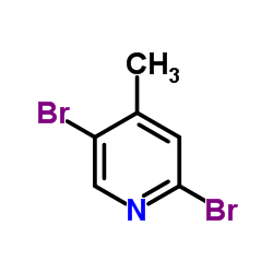 2,5-Dibromo-4-methylpyridine Structure